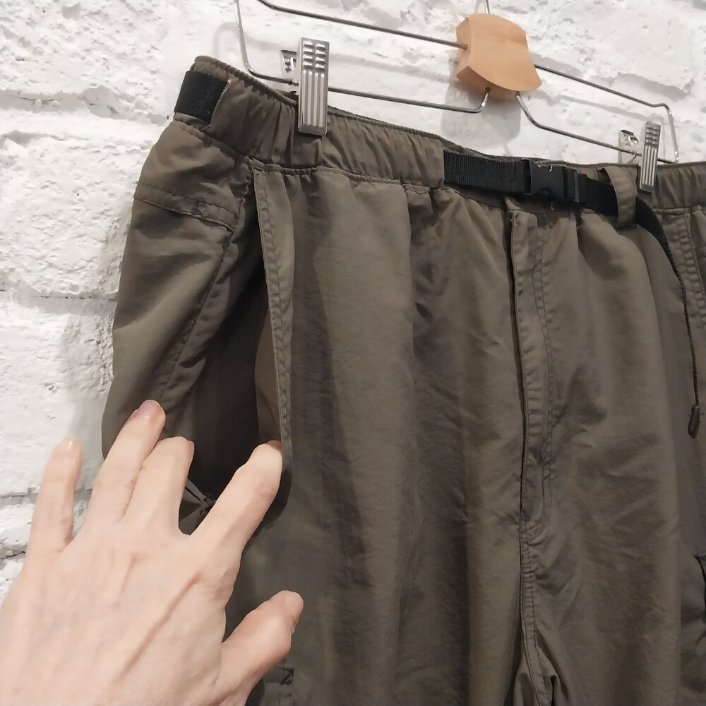 REI Convertible Pants Shorts Mens XL Green Zip Off Nylon Cargo Hiking W35 L31 - Picture 2 of 15